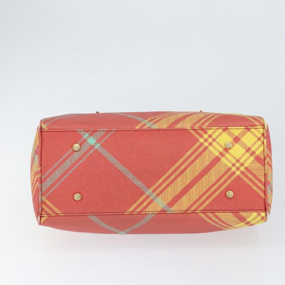 Vivienne Westwood Shukatatan Hand Bag PVC Red Gold Auth am9551 - Picture 5 of 16
